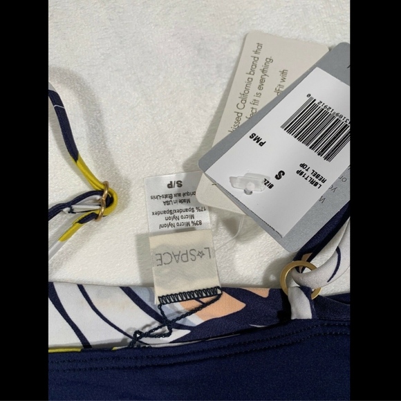 NWT L Space Palm‎ Springs Rebel Bikini Top in Navy [SZ Small ] - Picture 8 of 8